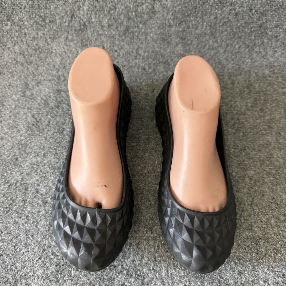Crocs Women's Slip-On Ballet Flats Super Molded Studded Rubber Washable Size 8